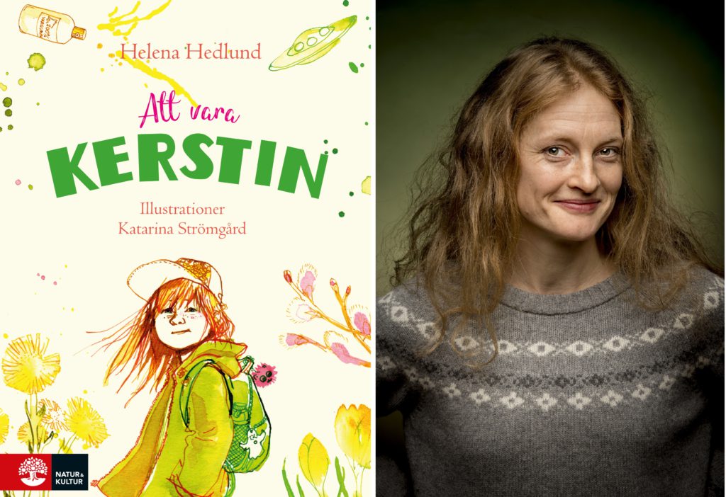 Kerstin titta över axeln i höstväder