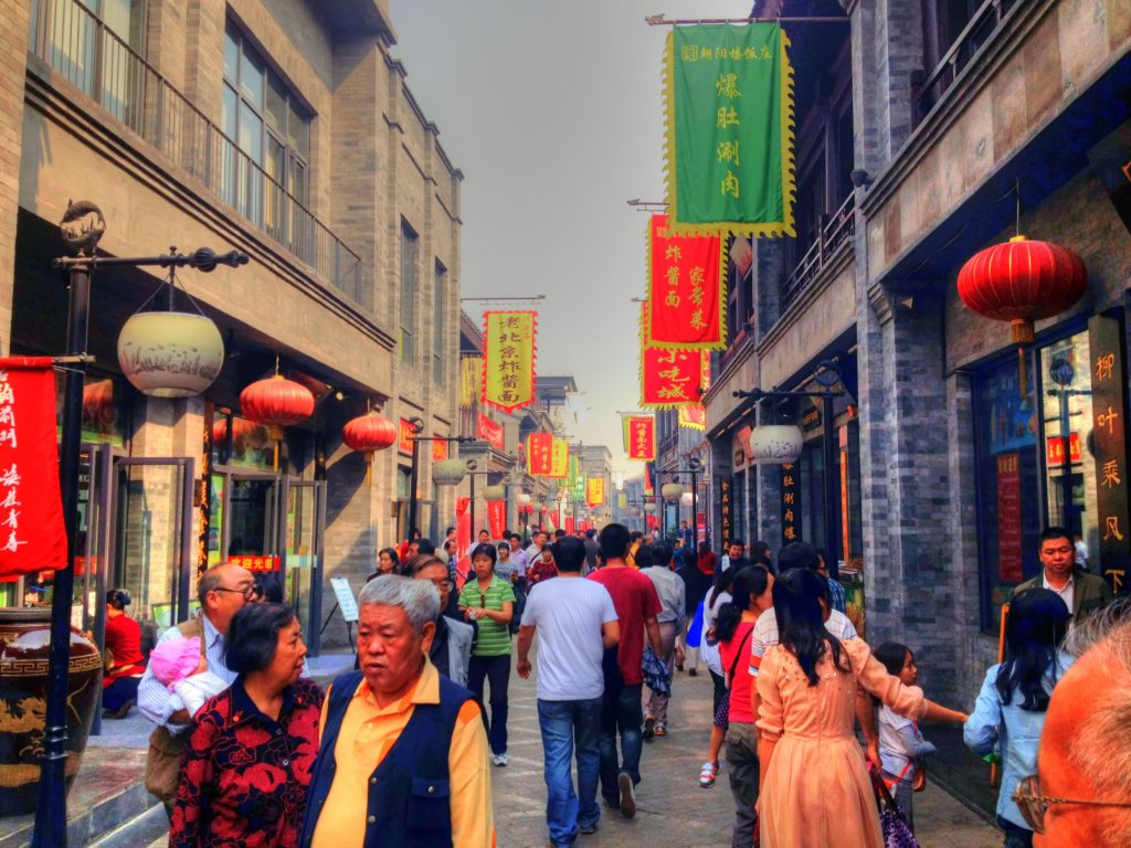 En gata i Beijing.